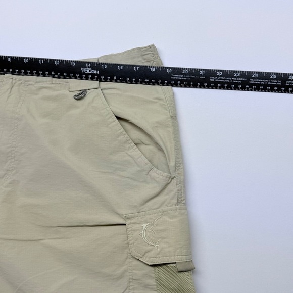 Reel Legends Performance Fishing Cargo Shorts Mens 38 Tan Quick Dry Outdoor - Picture 9 of 15